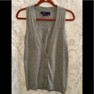 Miley Cyrus Max Azria Gray Sleeveless V Neck Top
